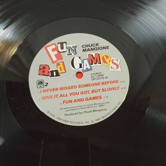 Chuck Mangione - Fun And Games (1980) Vinyl LP Record Album Original - Picture 5 of 6